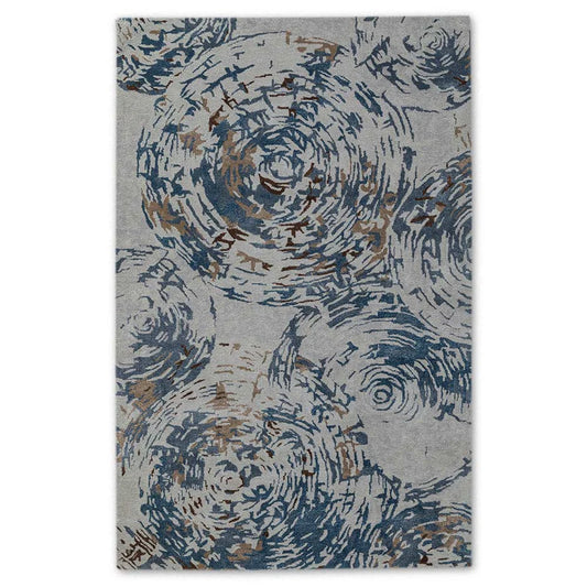 Ripple Abstract Hand Tufted Wool And Viscose Rug