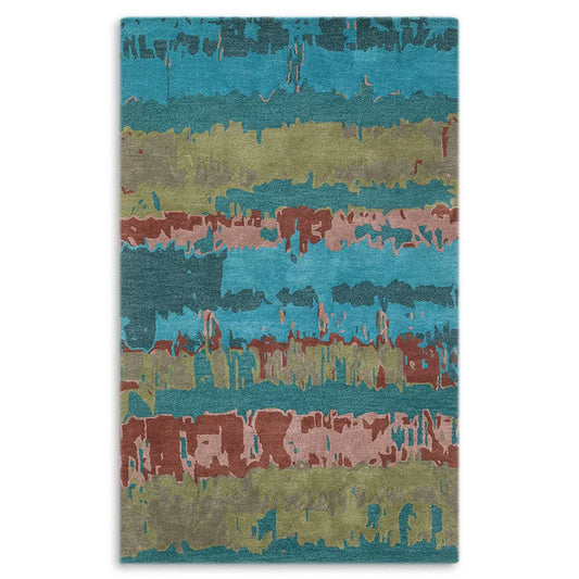 Kasmo Abstract Hand Tufted Wool And Viscose Rug