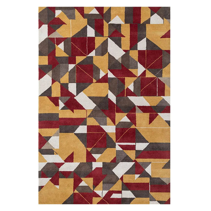 Jabbing Abstract Hand Tufted Wool Rug